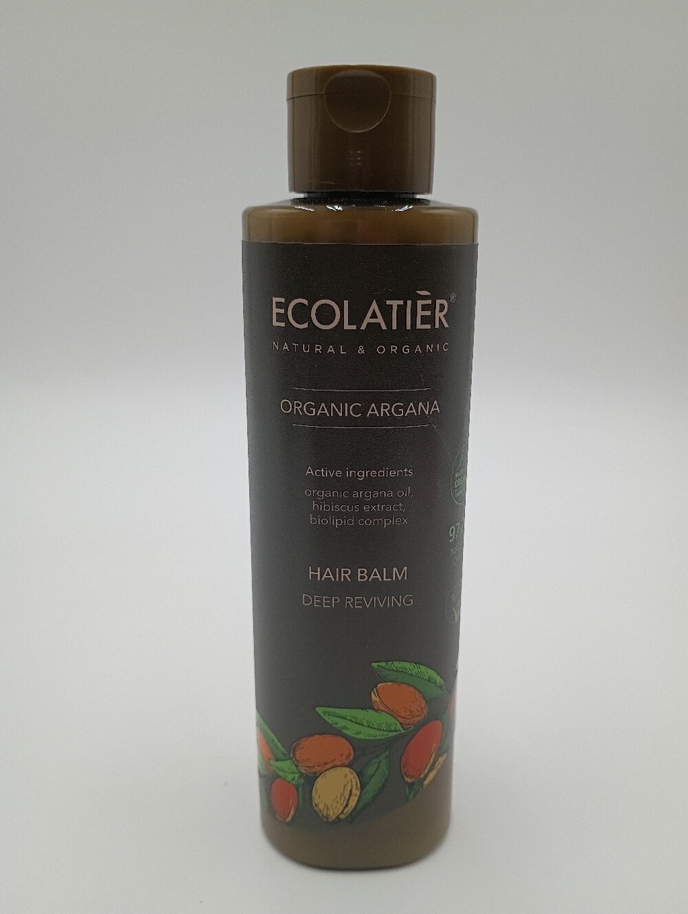 Ecolatier Natural & Organic Hair Balm Argana Oil, Hibiscus, Biolipid, Vegan